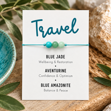 Crystals for safe travel bracelet 