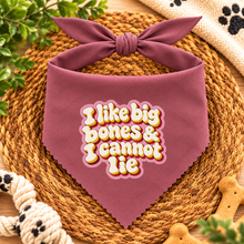 I like big bones and I cannot lie dog neck tie