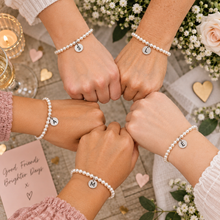 Personalised pearl bracelets with initial of choice 