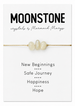 Natural moonstone crystal bracelet