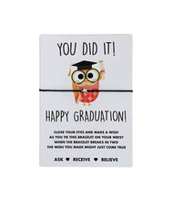 Graduation card filler. Graduation bracelet. Keepsake for graduating 