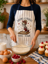 STRIPED SLOGAN APRON HUMOUR