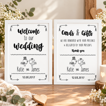 Personalised wedding signs 