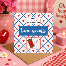 COTTON ANNIVERSARY CARD