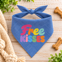 FREE KISSES DOG BANDANA 