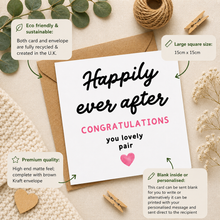 Happy ever after wedding card 