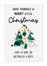 Plant a Christmas tree seed paper gift. Plantable Christmas present. ardening gift Secret Santa Stocking filler.