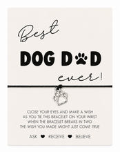 Dog Dad Dog Paw Bracelet