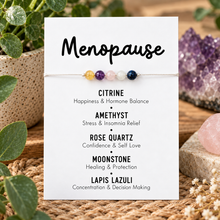Menopause natural crystal bracelet