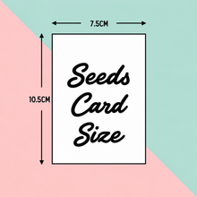 Plantable seed paper card size 
