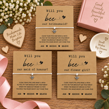 Bridesmaid, flower girl and maid of honour proposal bracelets 