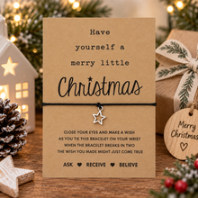 Have yourself a merry little Christmas wish string bracelet 