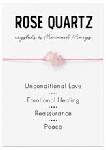 Rose quartz Healing crystals bracelet 