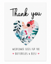 Plantable wildflower seeds gift to say thank you. Thank you seeds gift. Gardening gift of thanks