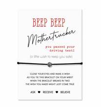you passed your driving test wish string bracelet gift