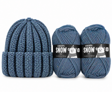 Knit your own beanie kit. Make your own beanie hat craft kit. Knitting for beginners gift. Easy knit bobble hat. 100% wool.