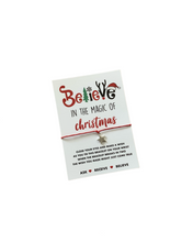 believe in the magic of christmas bracelet