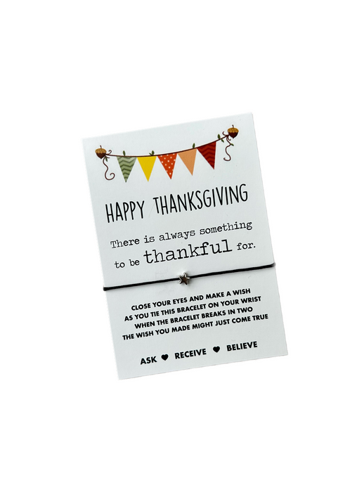 thanksgiving wish bracelet