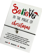 Believe in the magic of Christmas wish bracelet