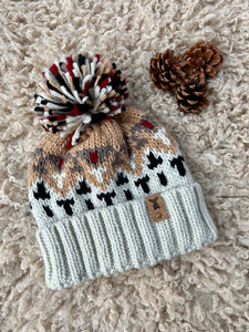 Chunky patterned beanie