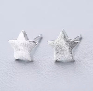925 sterling silver star stud earrings