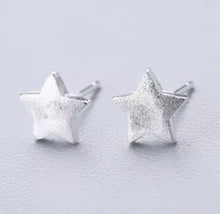 925 sterling silver star stud earrings