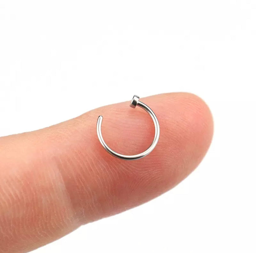 Buy Teejh Aahna Silver Nose Ring Online At Best Price @ Tata CLiQ