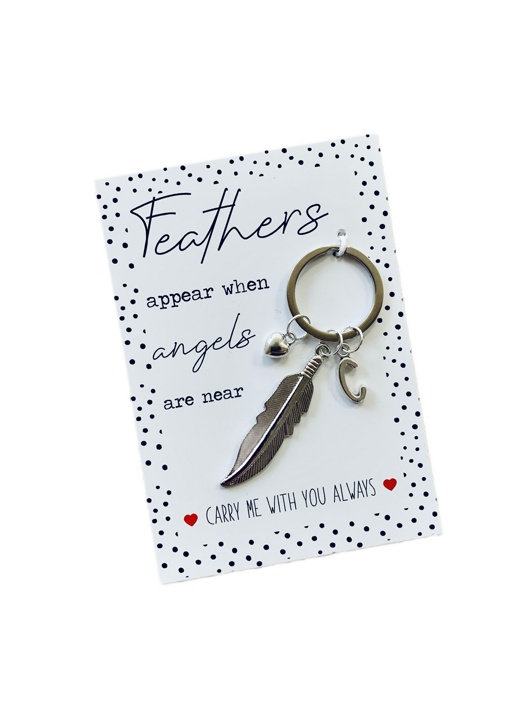 Feather key ring
