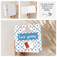 2nd wedding anniversary card