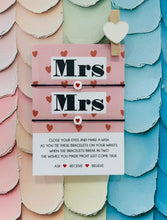 Mrs and Mrs wish bracelets