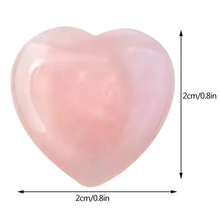 Rose Quartz crystal heart
