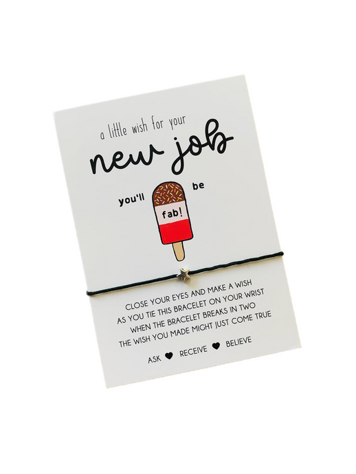 new job wish bracelet 