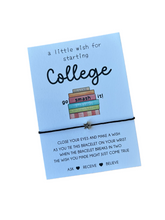 College wish bracelet
