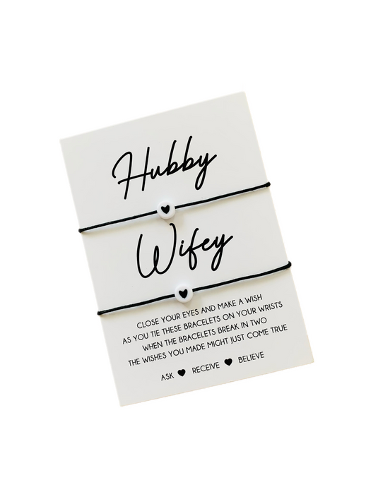 HUBBY WIFEY WISH BRACELETS