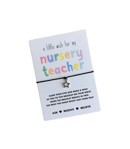 nursery teacher wish bracelet