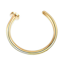 open gold nose ring