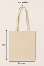 LARGE NATURAL TOTE BAG WITH LONG HANDLES