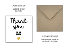 recycled thank you card