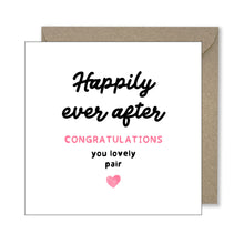 card for wedding or engagement
