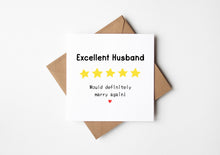 Husband birthday card