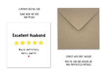 husband card for anniversary or birthday