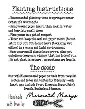 planting instructions for wildflower seed paper