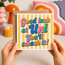 good luck at uni card