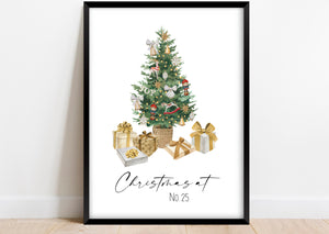 Christmas tree print