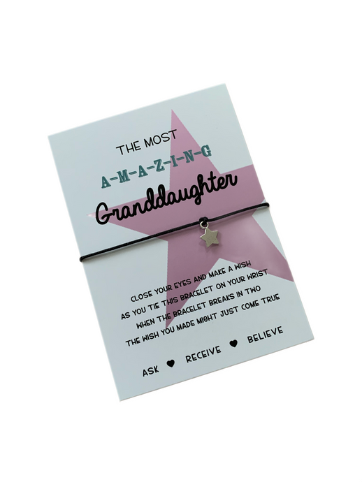 Granddaughter wish bracelet