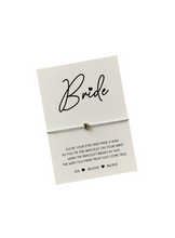 bride to be wish bracelet