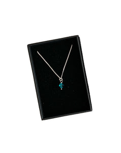 sterling silver birthstone necklace