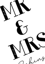 Personalised wedding print! MR & MR / MR & MRS / MRS & MRS