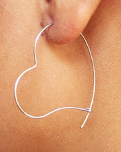 heart hoop earrings