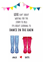 personalised welly print